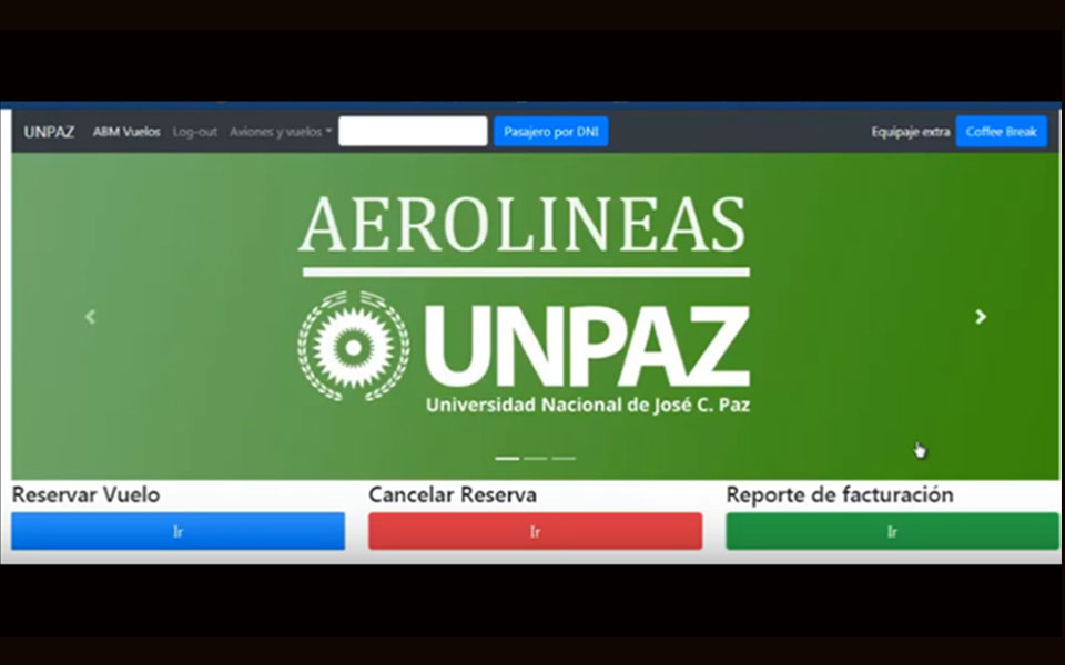Imagen del proyecto Aerolineas UNPAZ